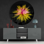 Abstract Glass Wall Art.