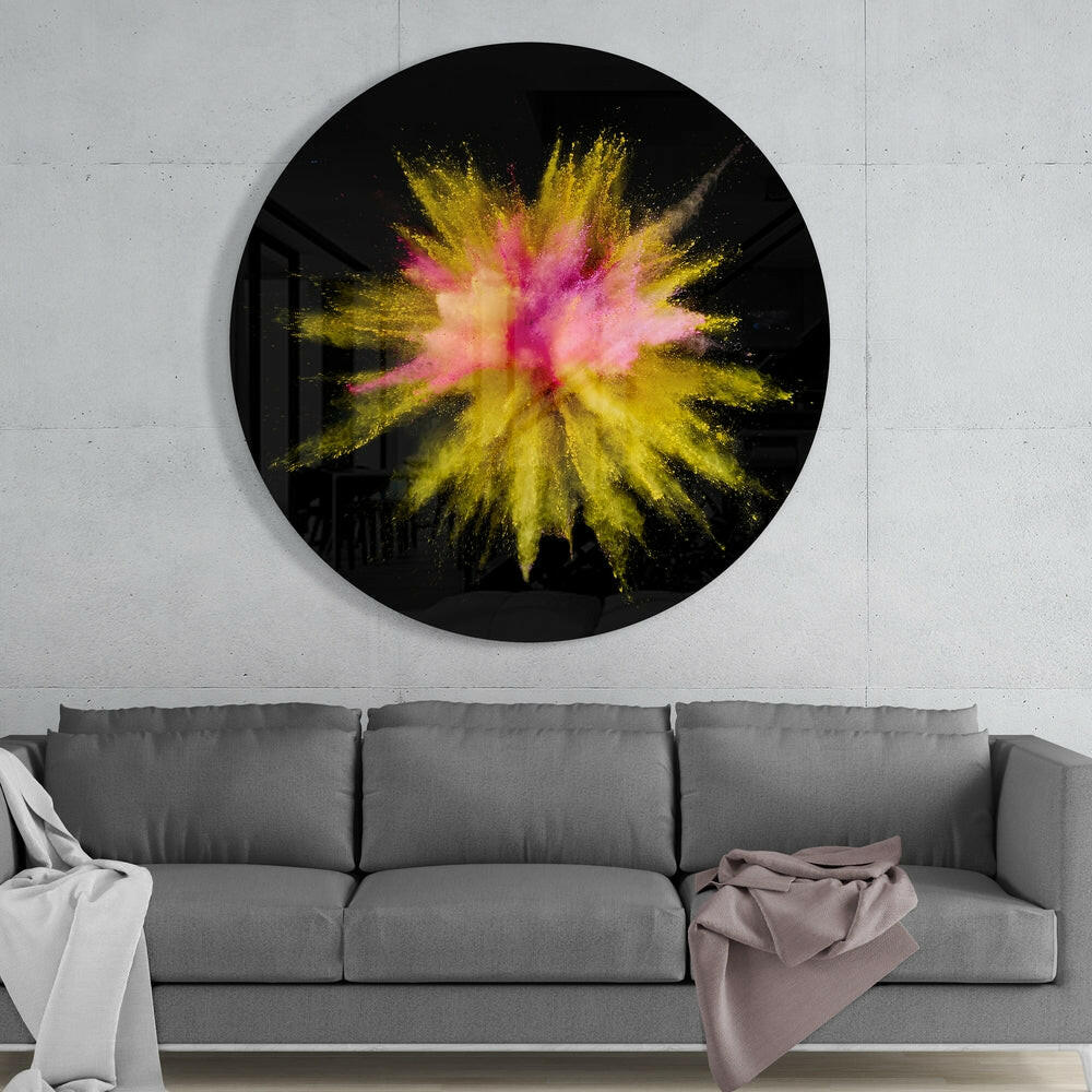 Abstract Glass Wall Art.