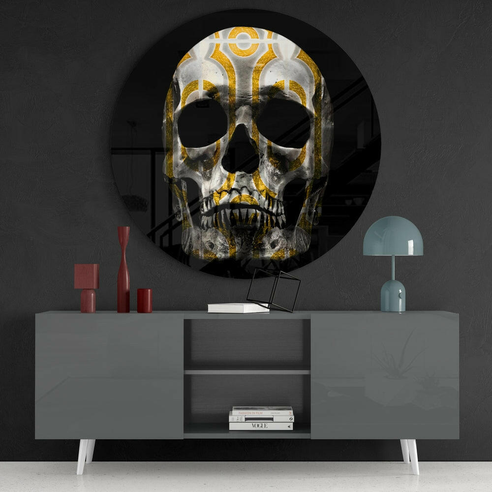 Skull Glass Wall Art.