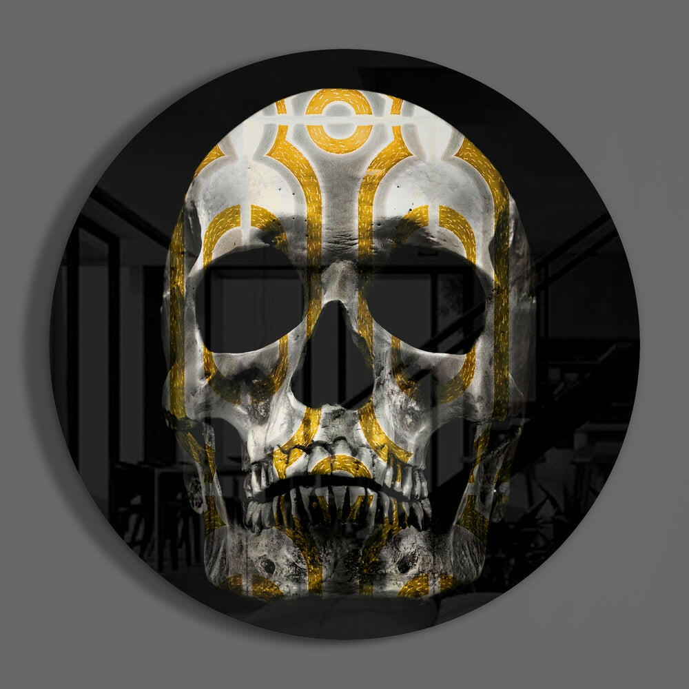 Skull Glass Wall Art.