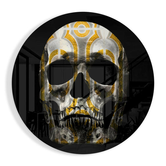 Skull Glass Wall Art.