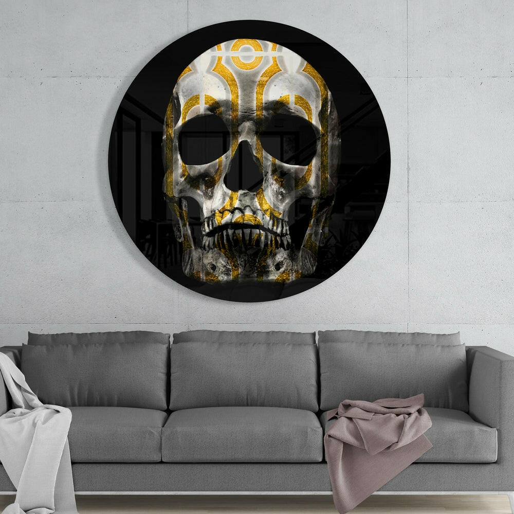 Skull Glass Wall Art.