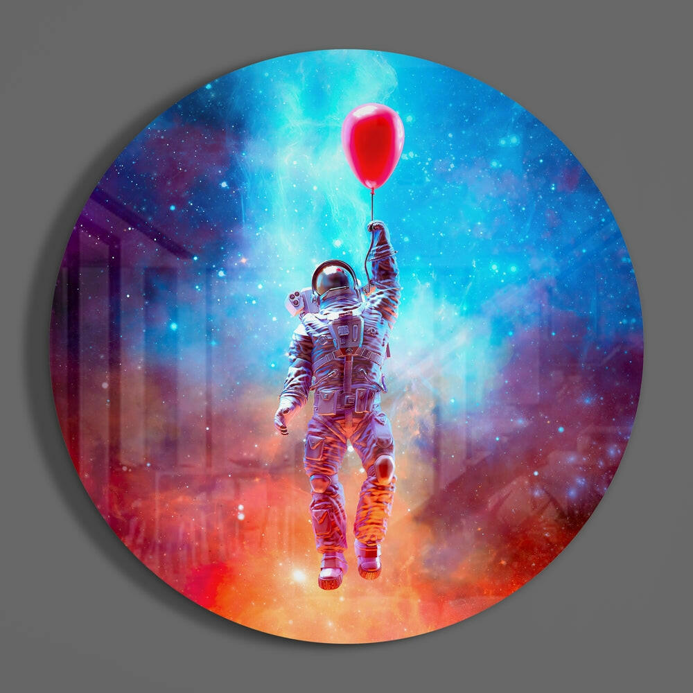 Astronaut Glass Wall Art.