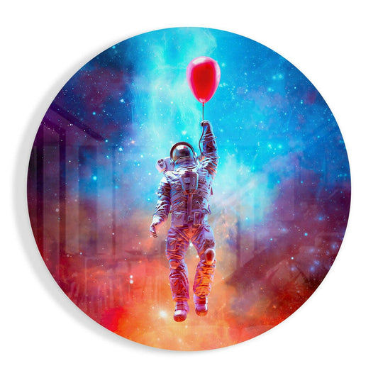 Astronaut Glass Wall Art.