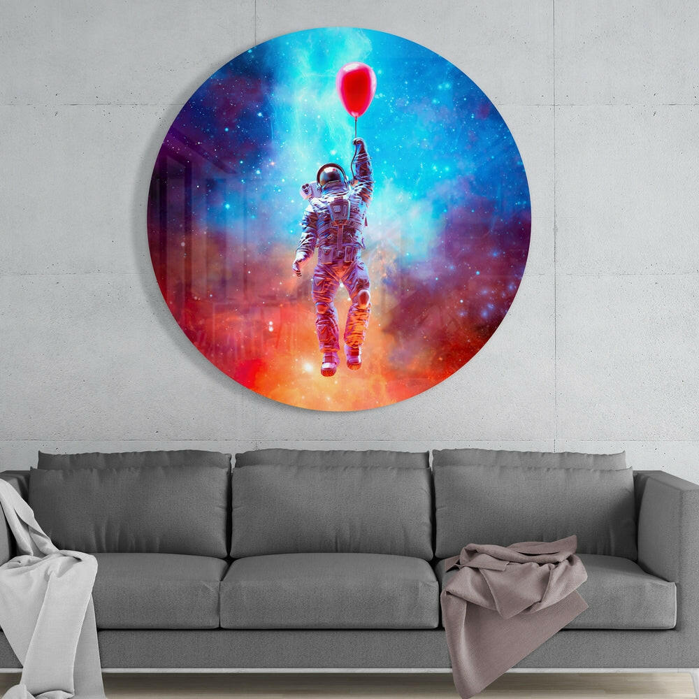 Astronaut Glass Wall Art.