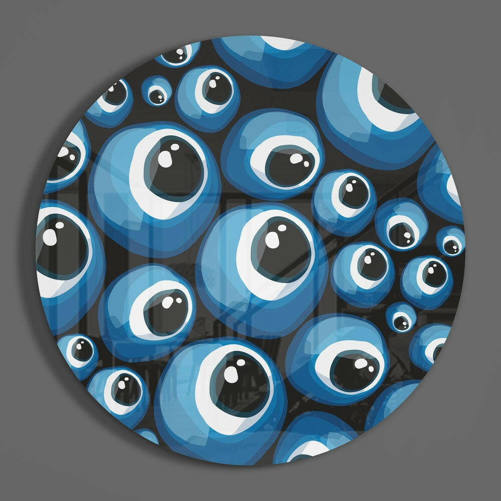 Evil Eye Bead Glass Wall Art.