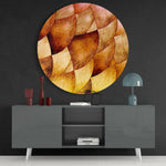 Abstract Glass Wall Art.