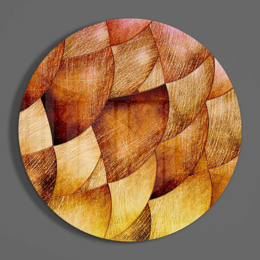 Abstract Glass Wall Art.