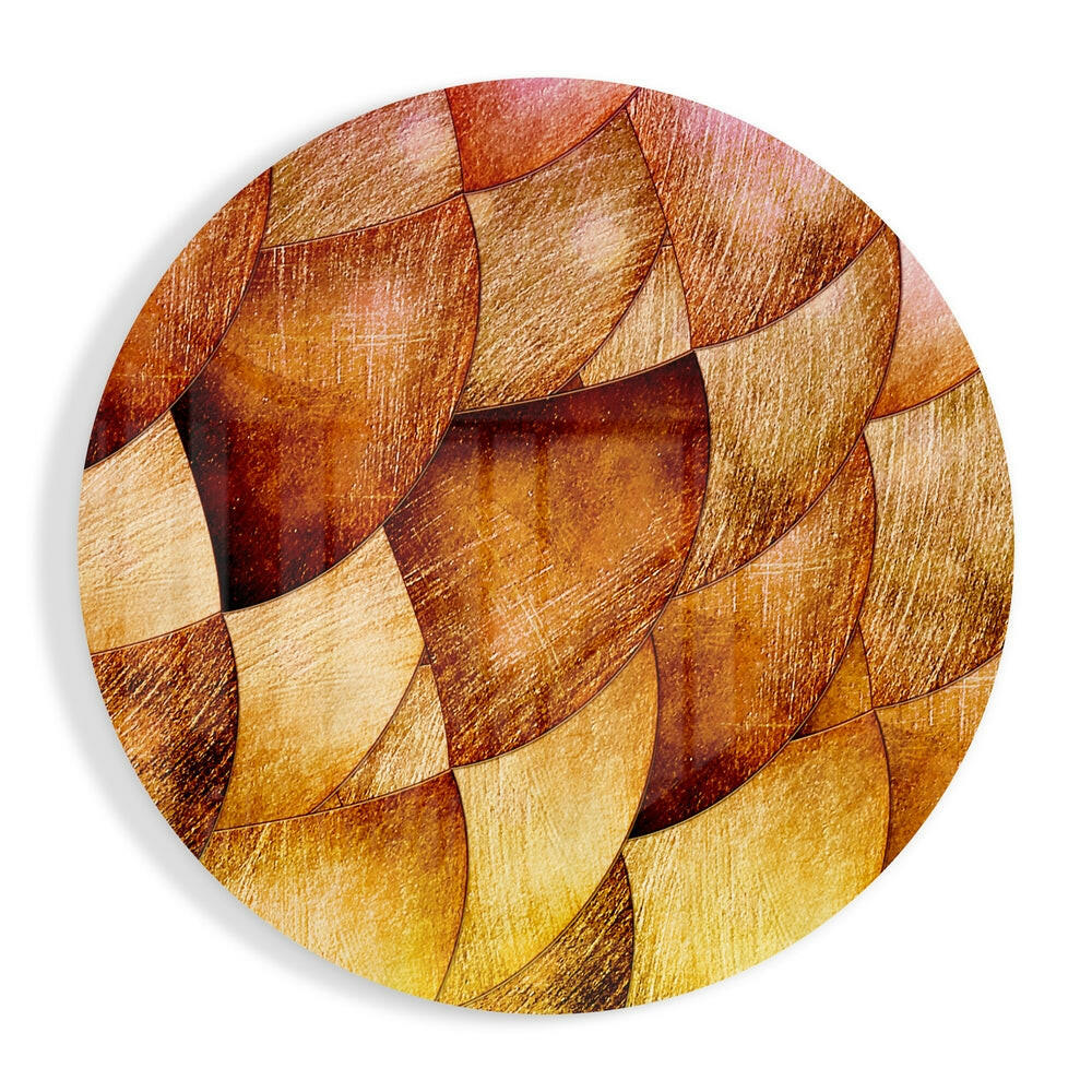 Abstract Glass Wall Art.