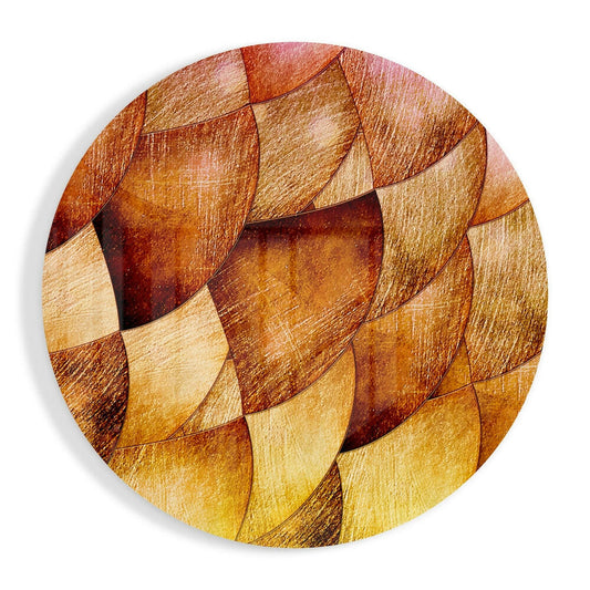 Abstract Glass Wall Art.