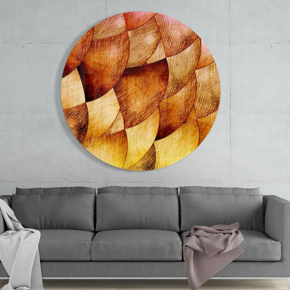 Abstract Glass Wall Art.