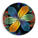 Colorful Flower Glass Wall Art.