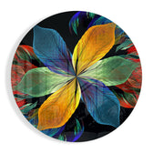 Colorful Flower Glass Wall Art.