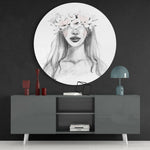 Flower Glass Wall Art.