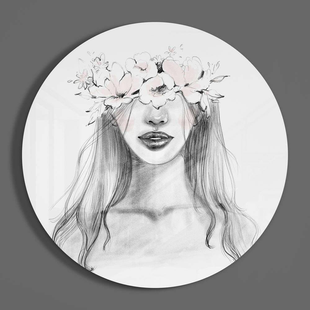 Flower Glass Wall Art.