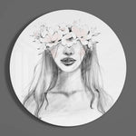 Flower Glass Wall Art.