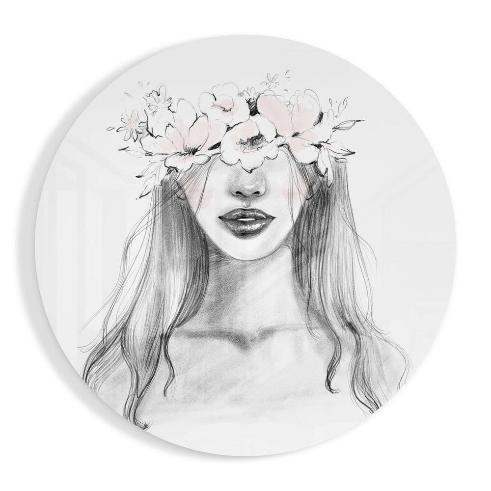 Flower Glass Wall Art.