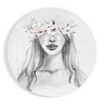 Flower Glass Wall Art.