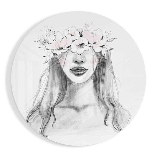 Flower Glass Wall Art.