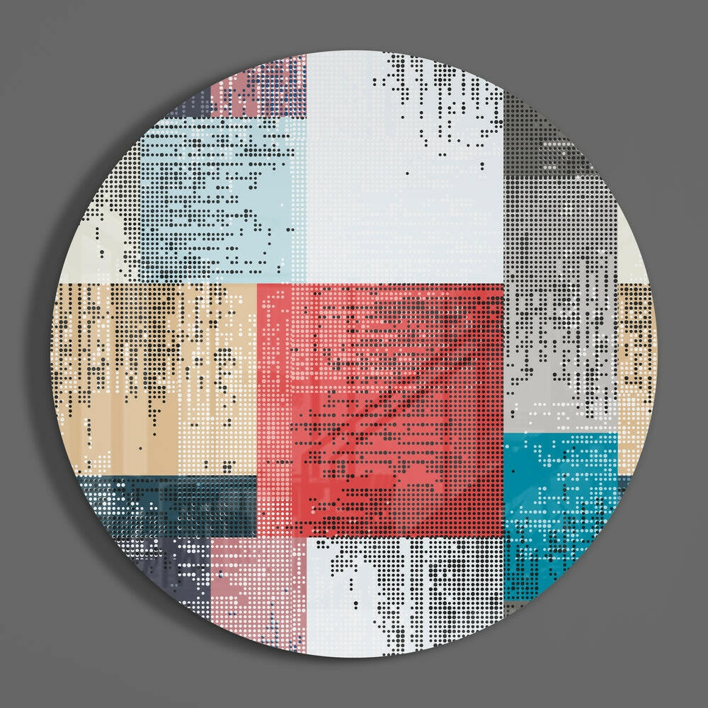 Squares Glass Wall Art.