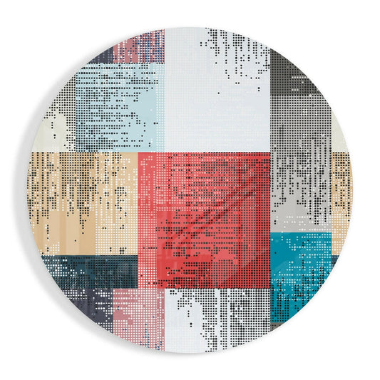 Squares Glass Wall Art.
