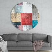 Squares Glass Wall Art.