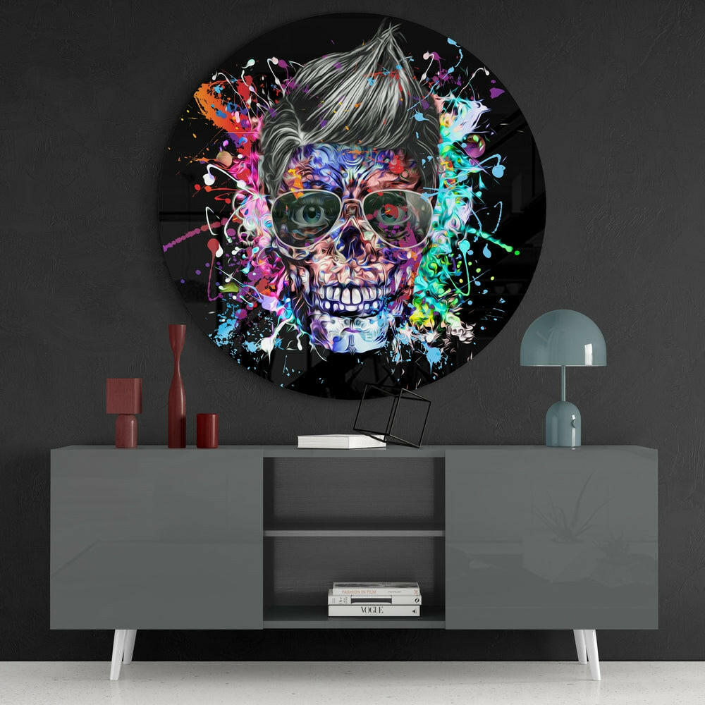 Skull Glass Wall Art.