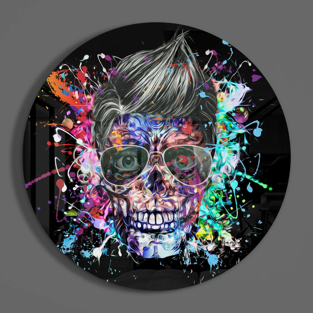 Skull Glass Wall Art.