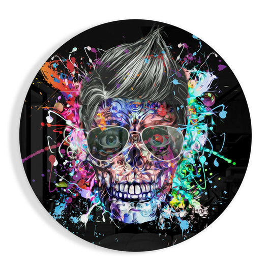 Skull Glass Wall Art.
