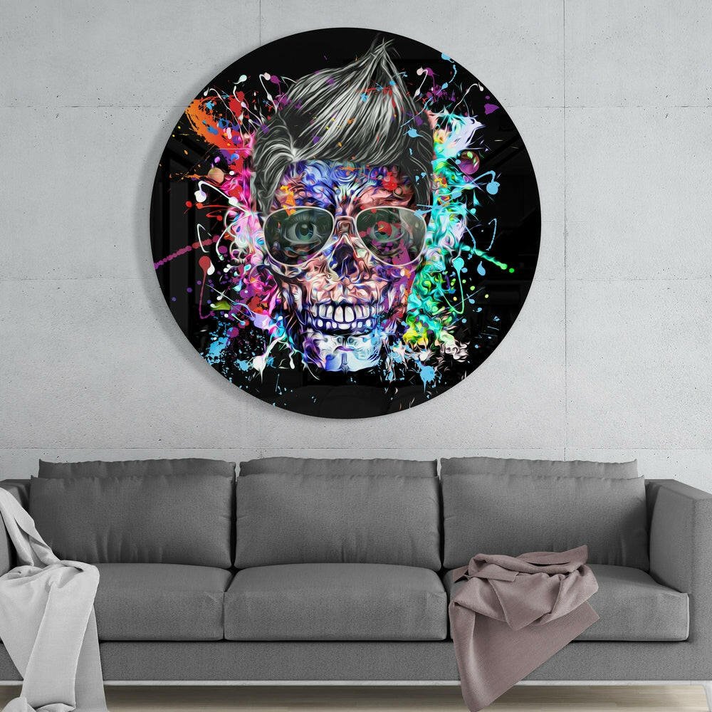 Skull Glass Wall Art.