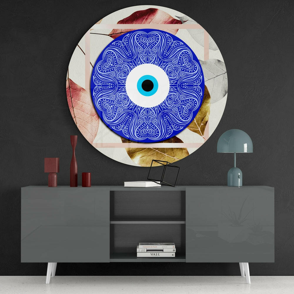 Evil Eye Bead Glass Wall Art.