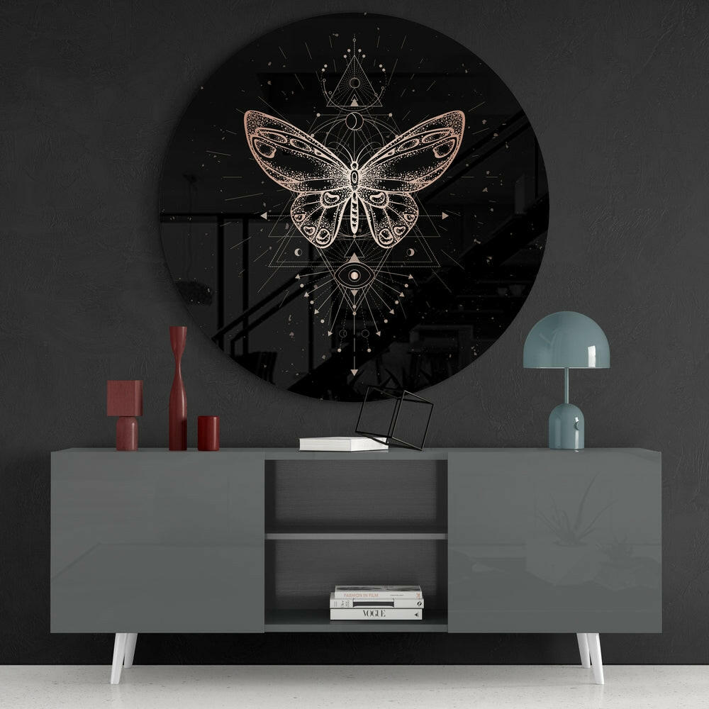 Butterfly Glass Wall Art.