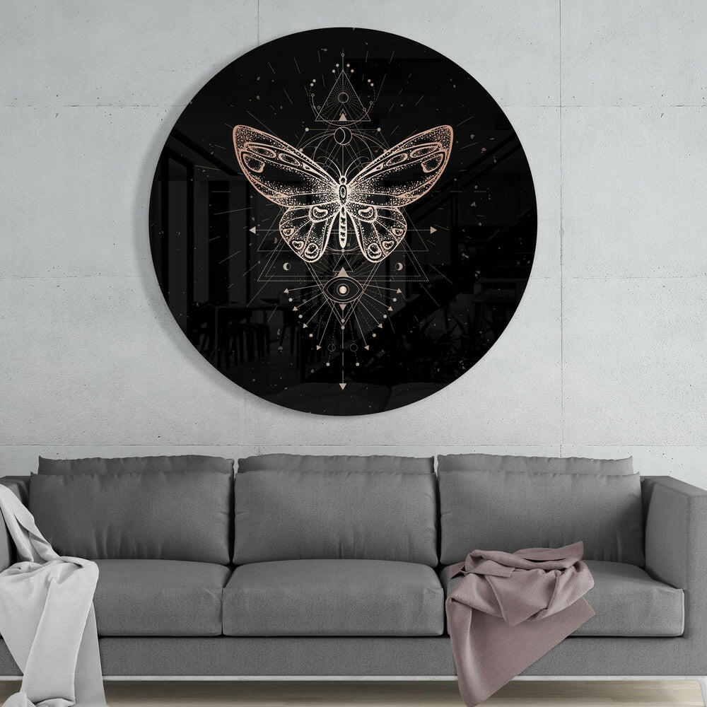 Butterfly Glass Wall Art.