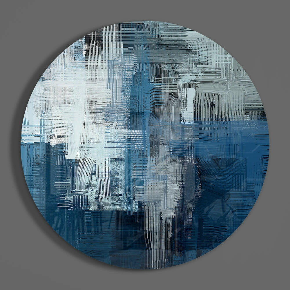Abstract Glass Wall Art.