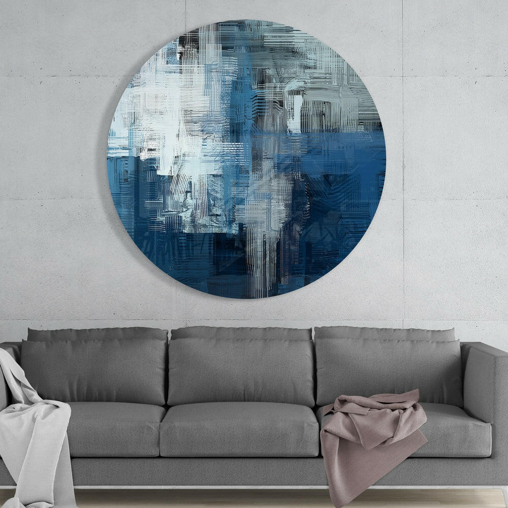 Abstract Glass Wall Art.