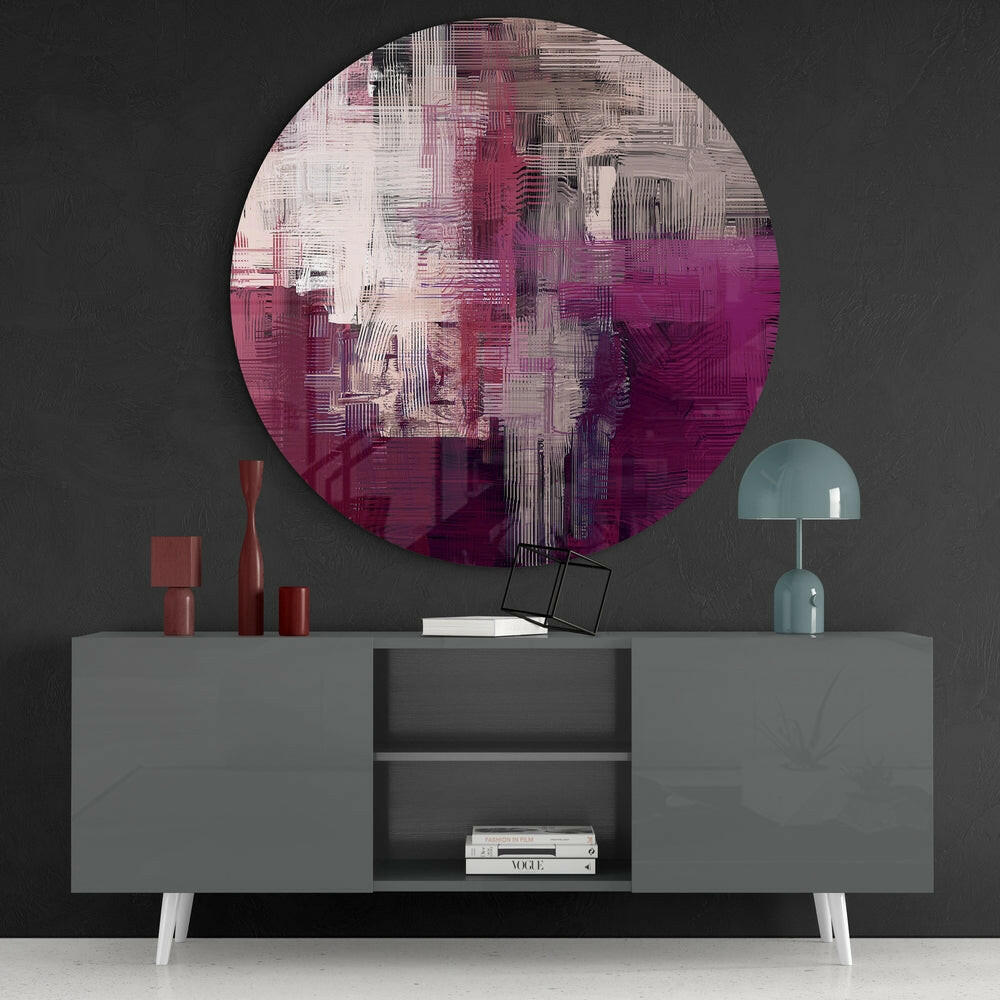 Abstract Glass Wall Art.