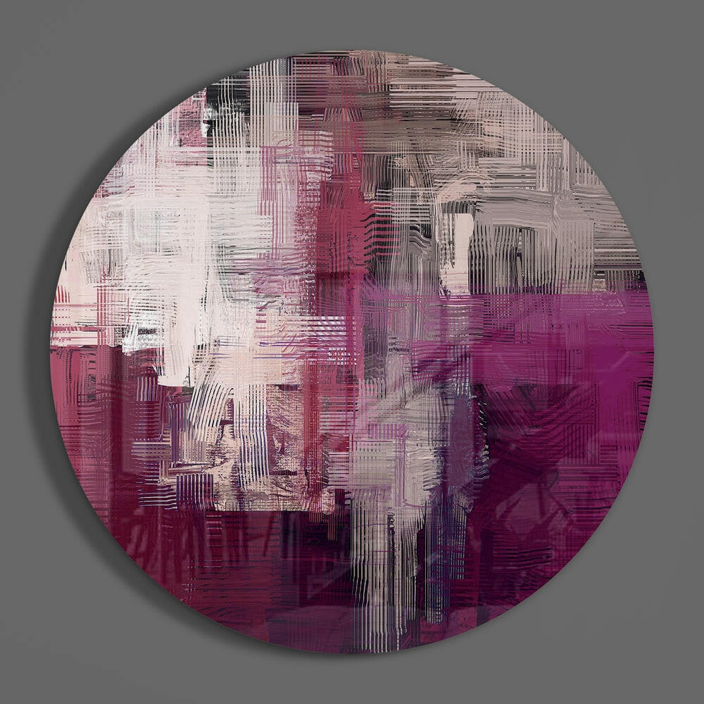 Abstract Glass Wall Art.