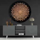 Flower Pattern Glass Wall Art.