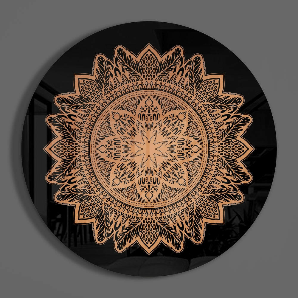 Flower Pattern Glass Wall Art.