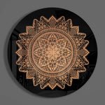 Flower Pattern Glass Wall Art.