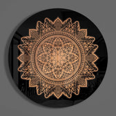 Flower Pattern Glass Wall Art.