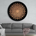 Flower Pattern Glass Wall Art.