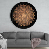 Flower Pattern Glass Wall Art.