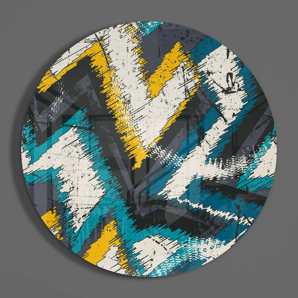 Zigzag Glass Wall Art.