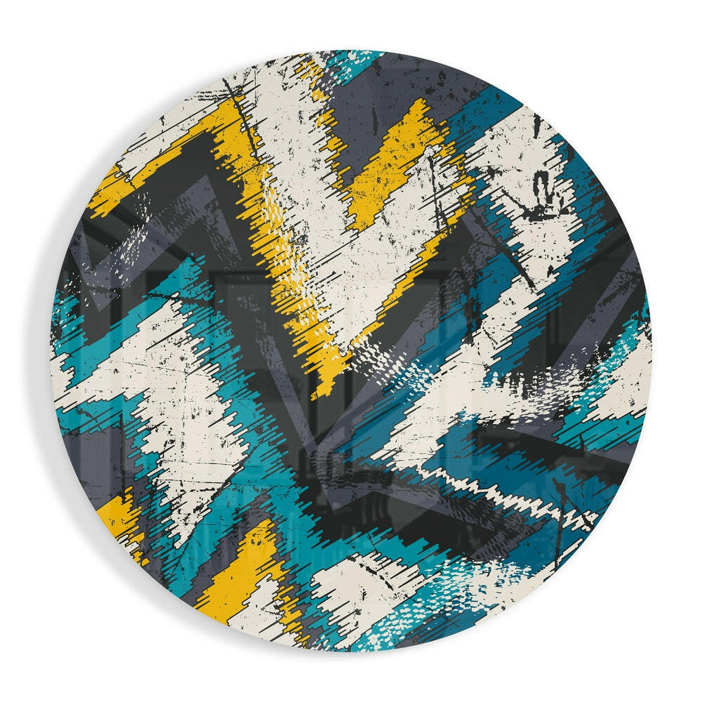 Zigzag Glass Wall Art.