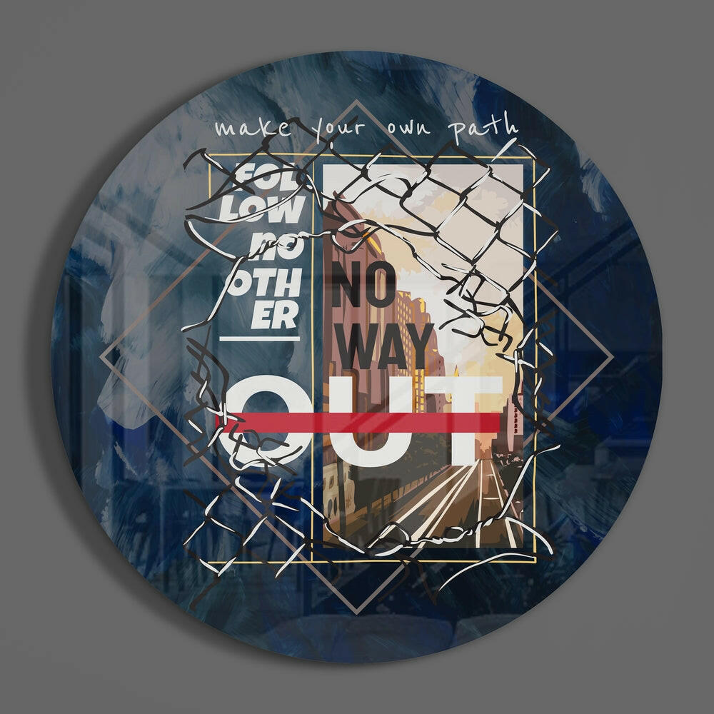 Words – Make Your Way Glass Wall Art.