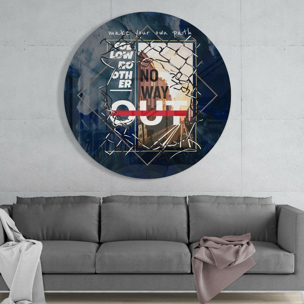 Words – Make Your Way Glass Wall Art.