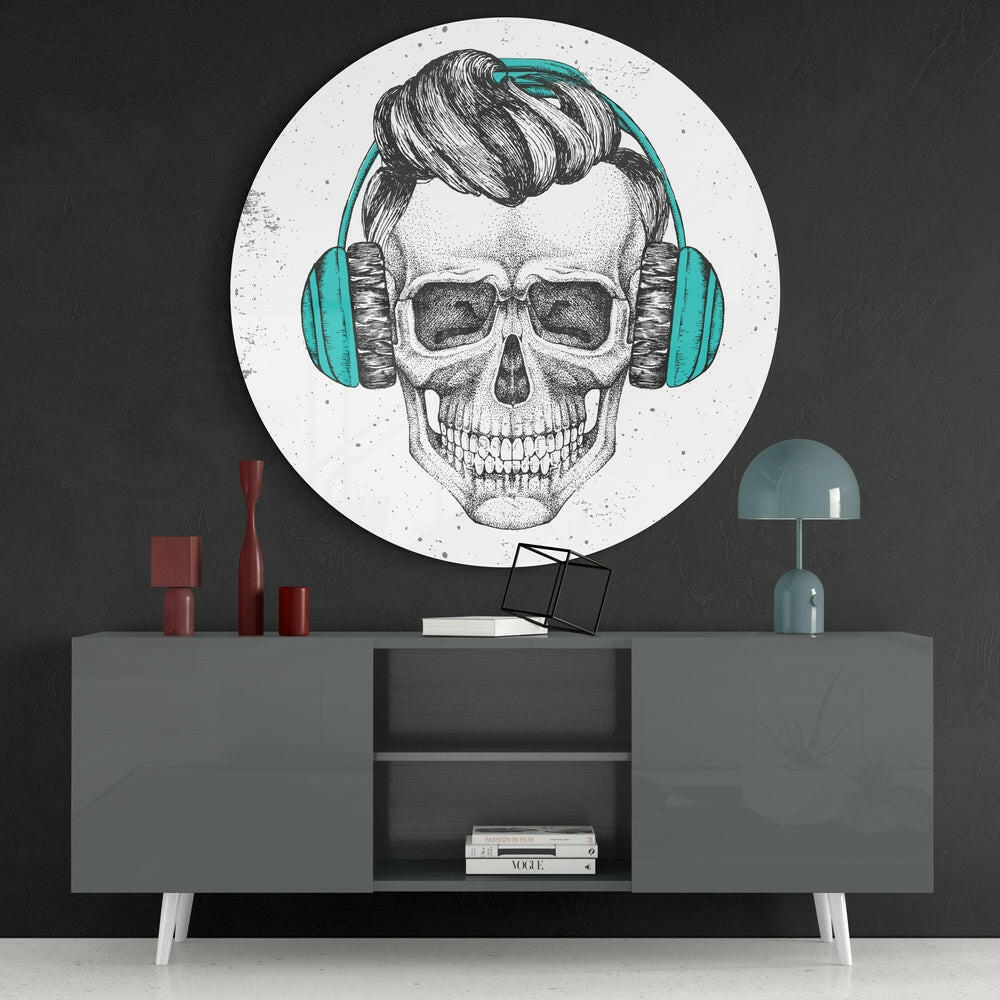 Skull Glass Wall Art.