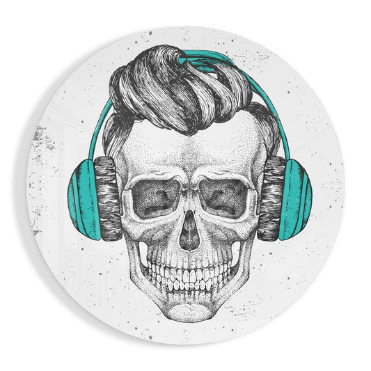 Skull Glass Wall Art.
