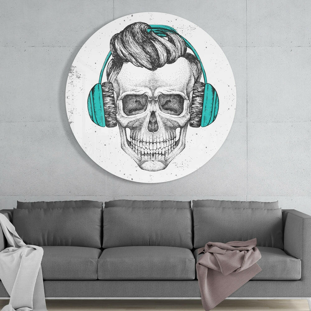 Skull Glass Wall Art.